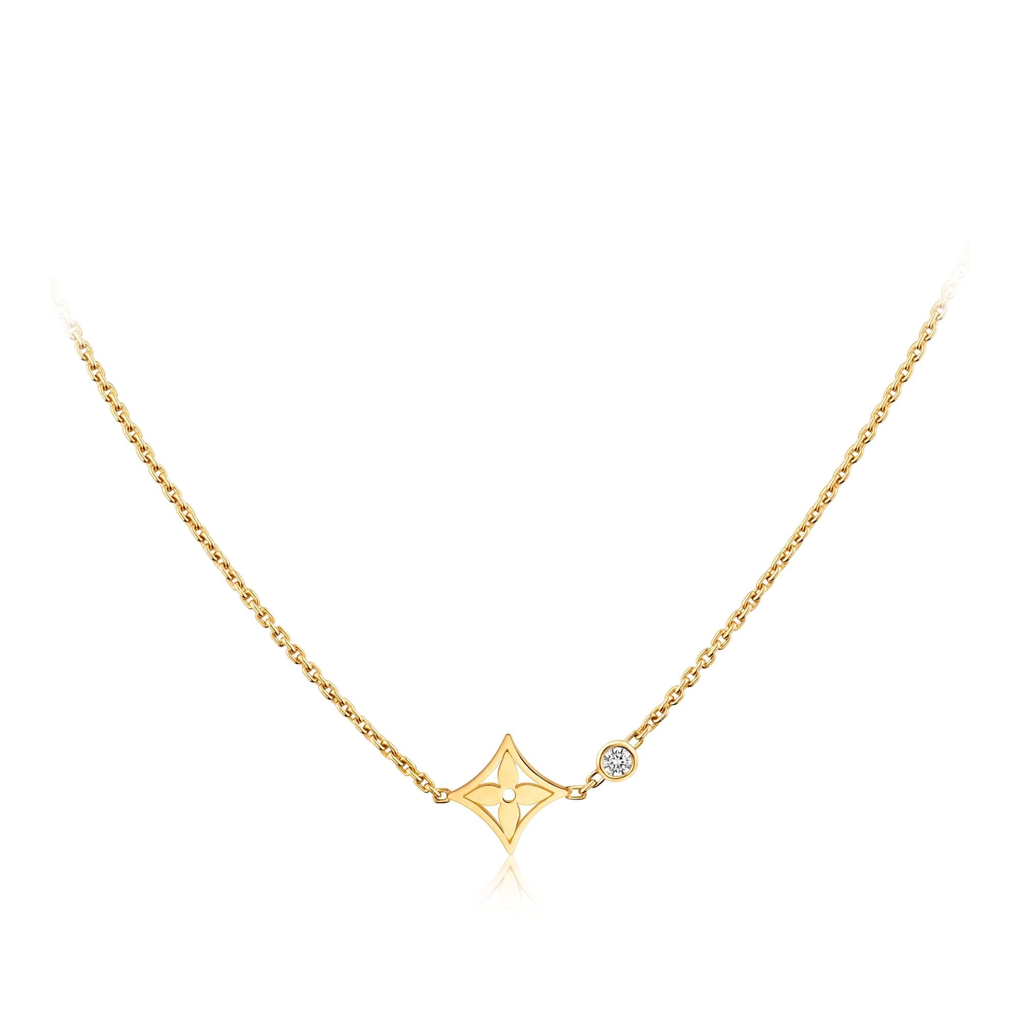 Louis vuitton logo on sale chain